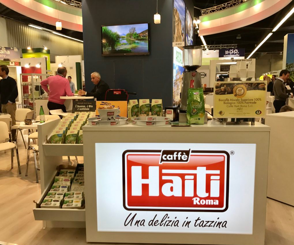 Stand di Caffè Haiti Roma in fiera